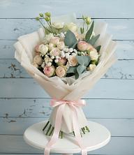 Букет цветов из:  Розы и Лизиантусы в Поливаново