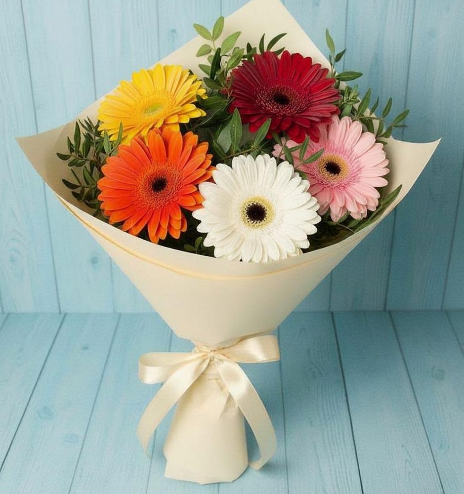 Букет цветов из: Герберы в Поливаново