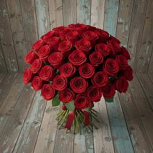 Букет 55 Красных роз Фридом #REPLACE_PRED# Поливаново
