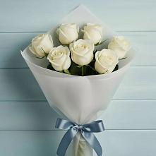 Букет 7 Белых роз Эдлесс Лав #REPLACE_PRED# Поливаново
