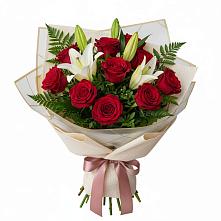 Букет цветов из:  Лилии и Розы в Поливаново