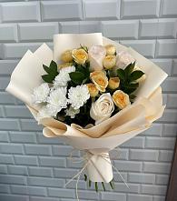 Букет цветов из:  Розы и Хризантемы в Поливаново