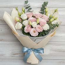Букет цветов из:  Лизиантусы в Поливаново