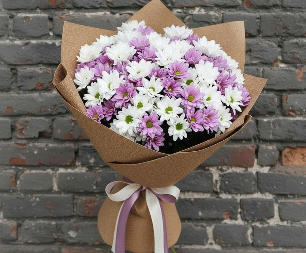 Букет цветов из: Хризантемы в Поливаново