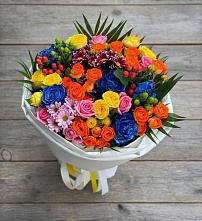 Букет цветов из:  Розы и Хризантемы в Поливаново