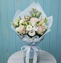 Букет цветов из:  Розы и Лизиантусы в Поливаново