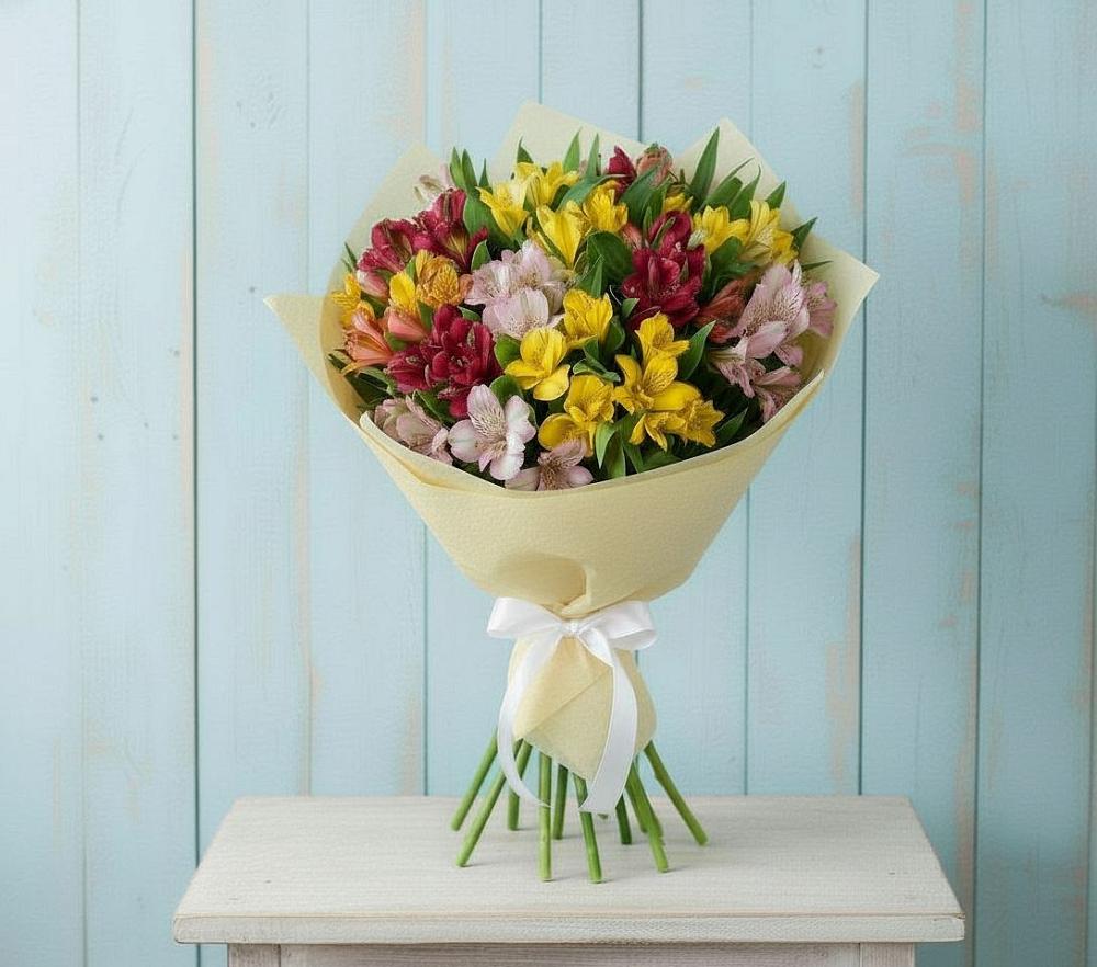 Букет цветов из: Альстромерии в Поливаново