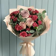 Букет цветов из:  Гвоздики и Розы в Поливаново