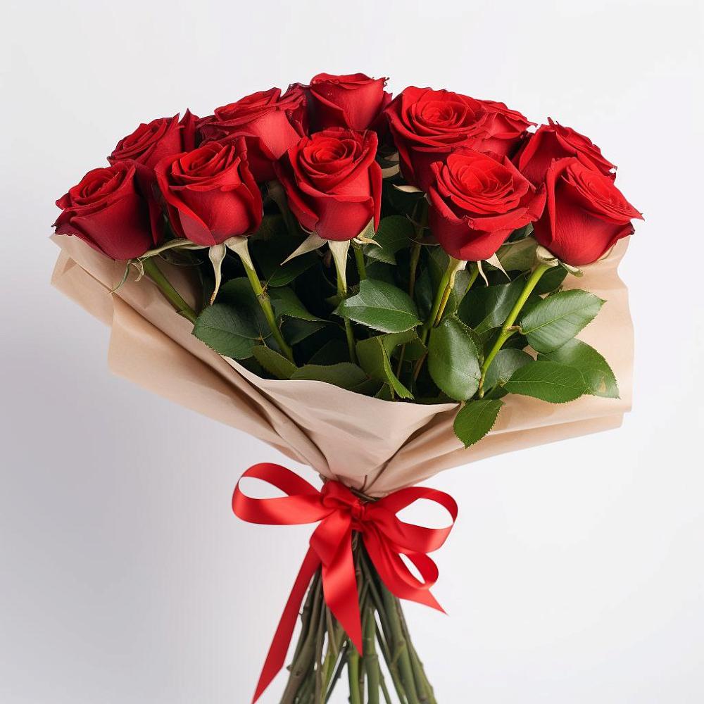 Букет 11 Красных роз Эдлесс Лав в Поливаново