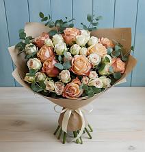 Букет цветов из:  Альстромерии и Розы в Поливаново